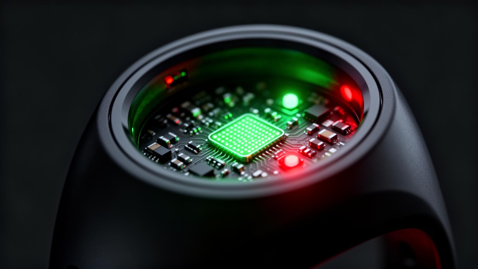 Macro view of biometric sensor array