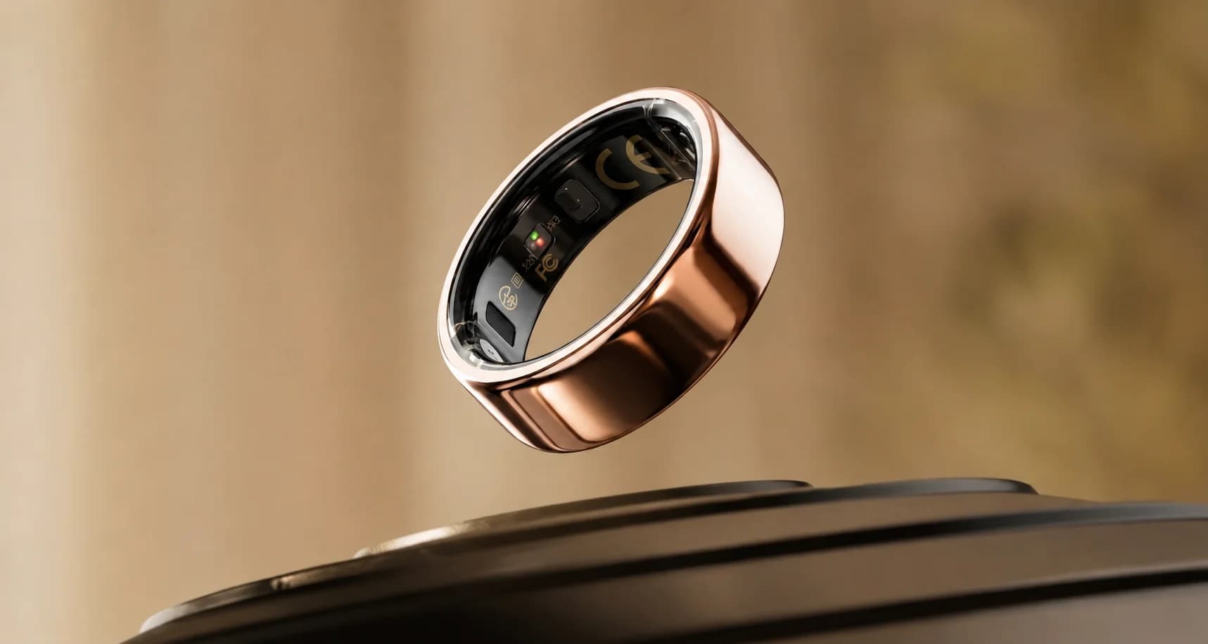 GridsGear smart ring in matte black titanium