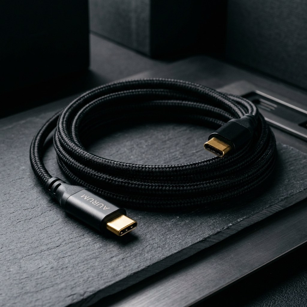 USB-C Cable — Braided Power Wire